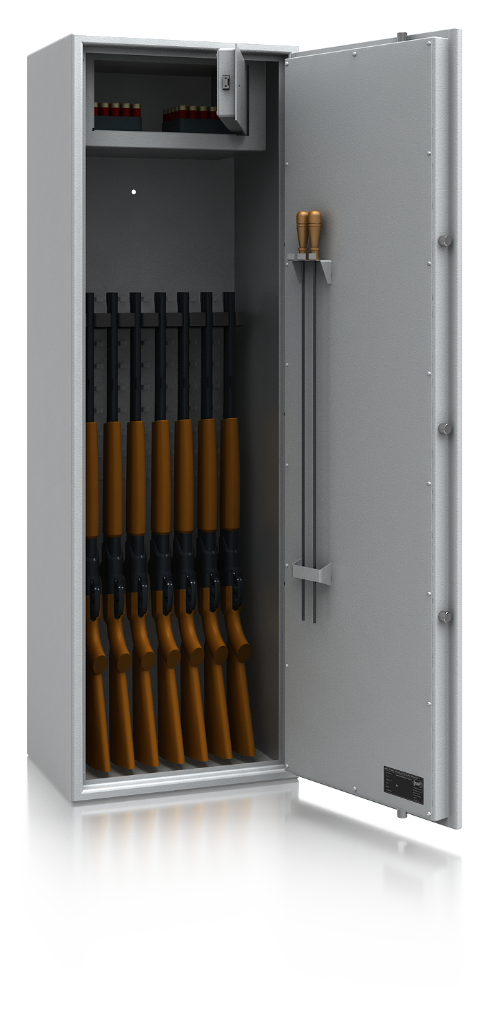 Pistolenständer Für 6 Kurzwaffen – Waffenhalter Organizer Braun, Für Tresor, NEU Aus China!
